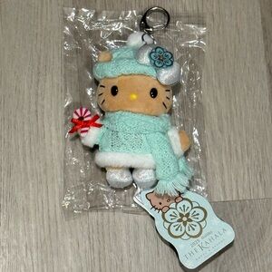 Hello Kitty Kahala Hotel Holiday Plush 4” Keychain